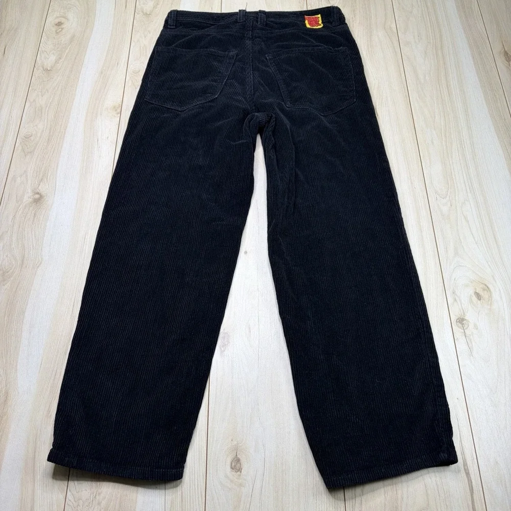 Empyre Corduroy Pants Mens Size 30x28 Baggy Straight Fitting Y2K Black Skate
